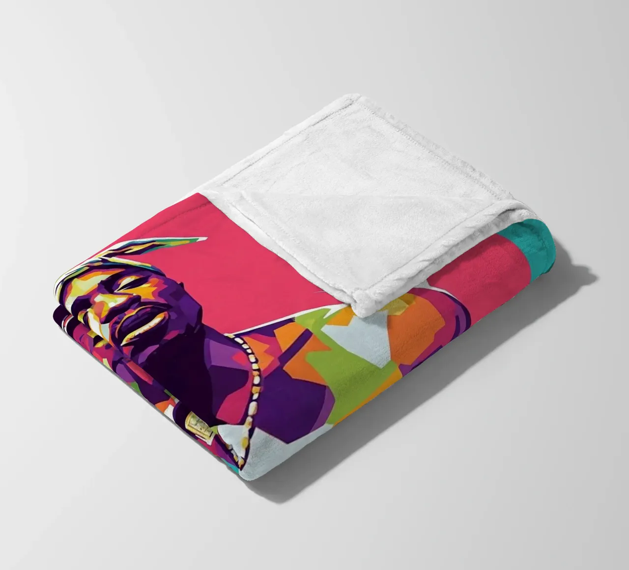 Tupac Shakur WPAP art style coperta in pile da Hantamrata