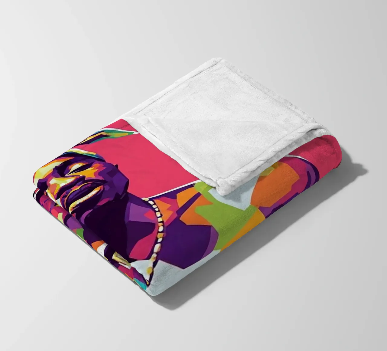 Tupac Shakur WPAP art style coperta in pile da Hantamrata