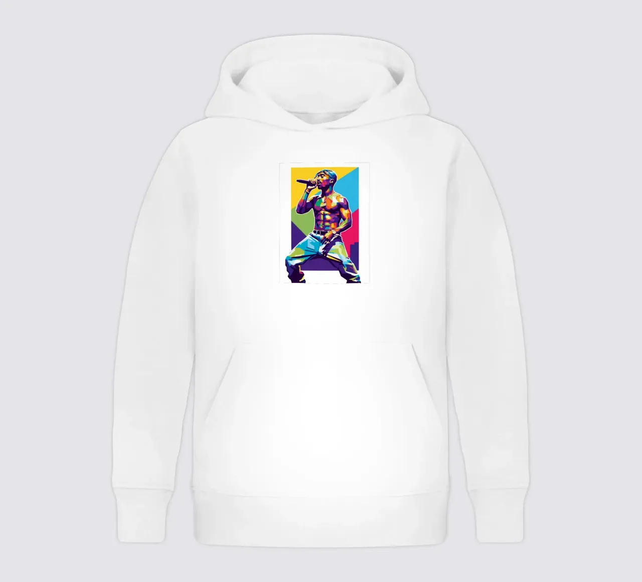 Tupac Shakur on stage felpa bambino con cappuccio da Hantamrata