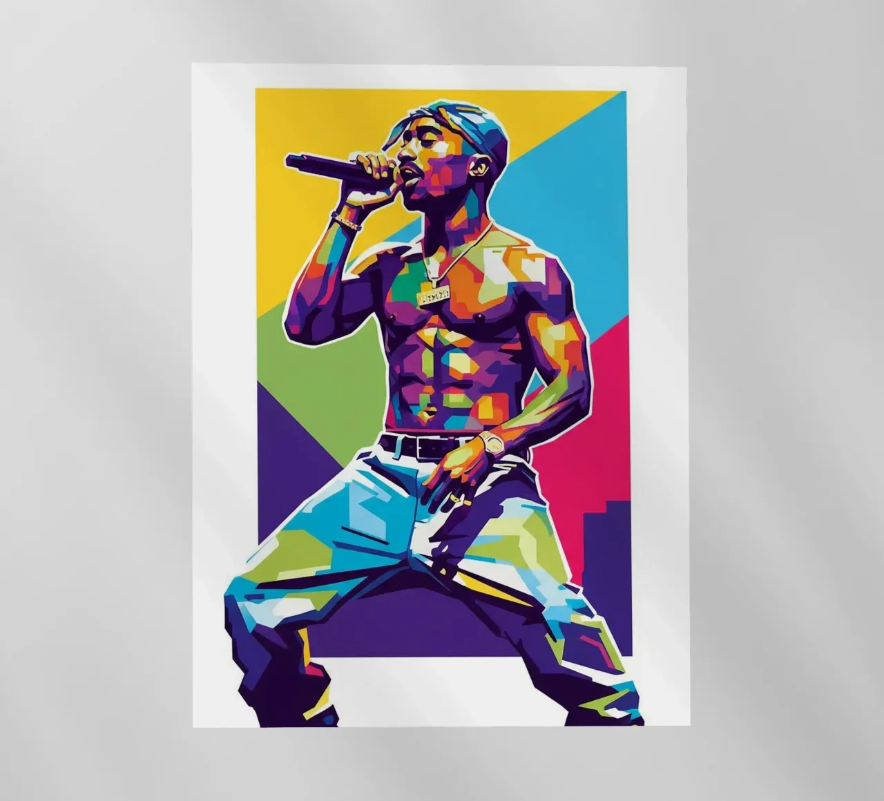 Tupac Shakur on stage pellicola backlit da Hantamrata