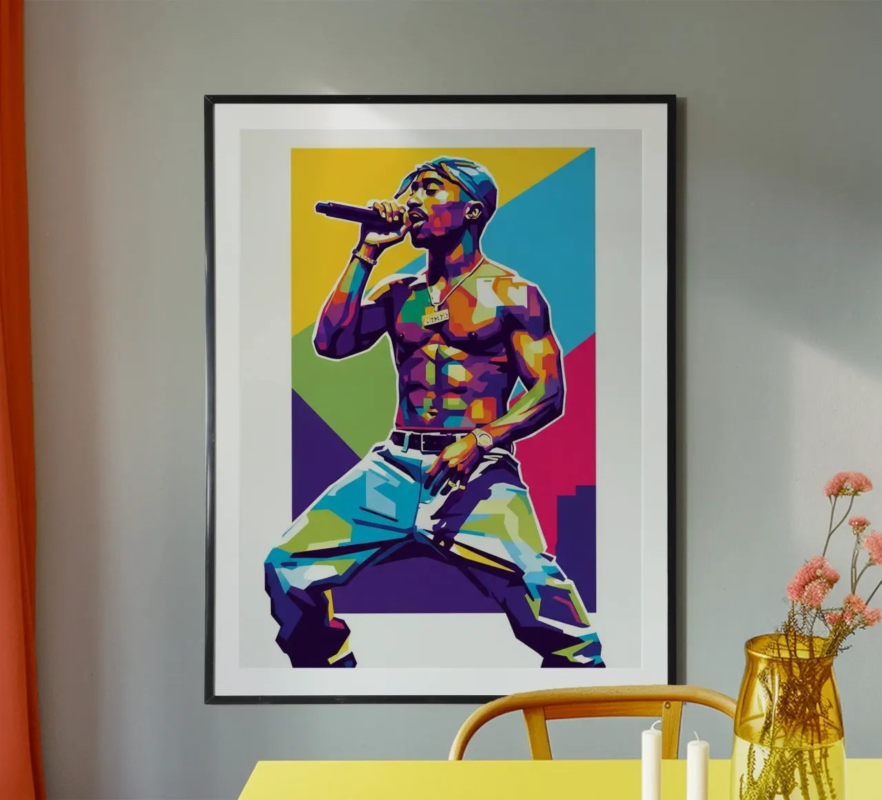 Tupac Shakur on stage carta hahnemühle da Hantamrata