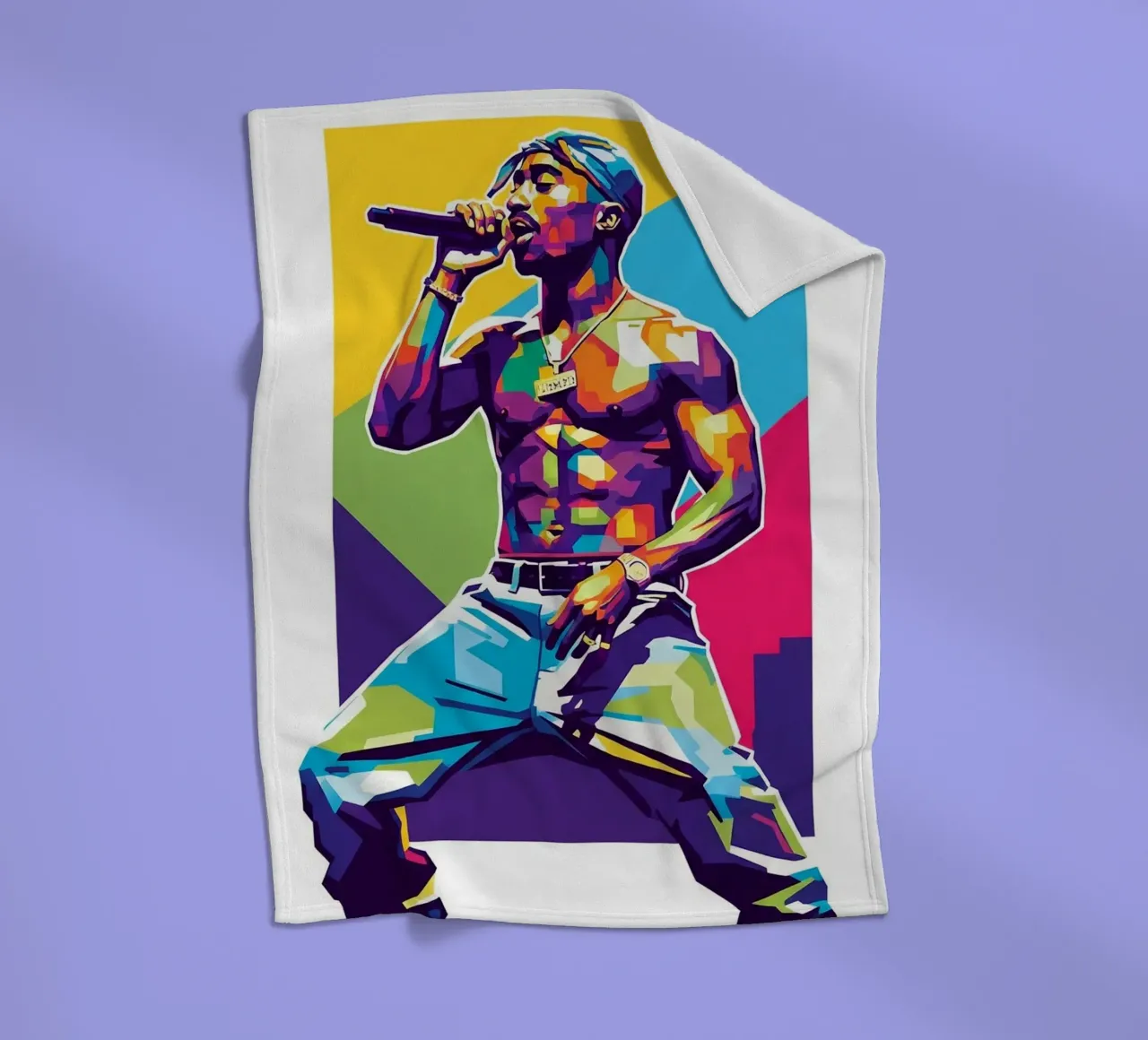 Tupac Shakur on stage coperta in pile da Hantamrata