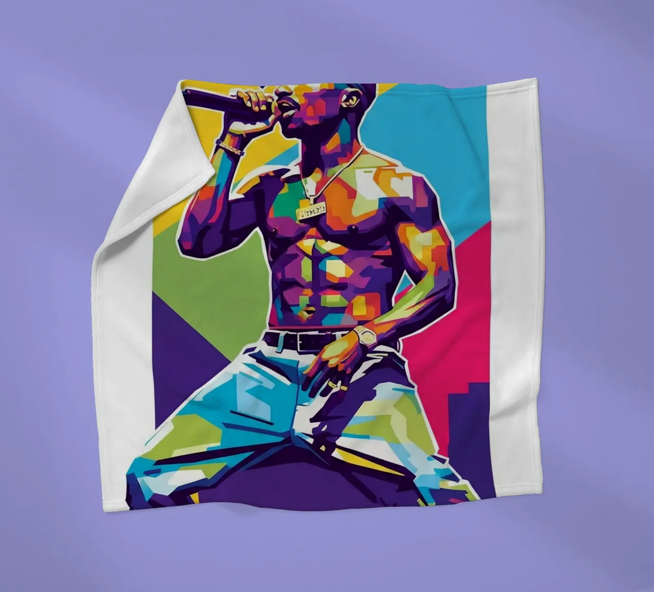 Tupac Shakur on stage coperta in pile da Hantamrata