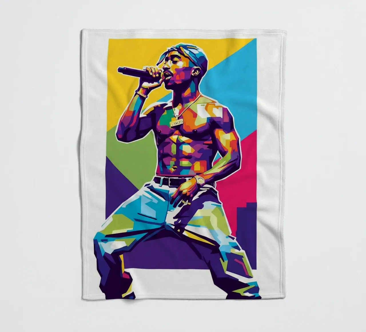 Tupac Shakur on stage coperta in pile da Hantamrata