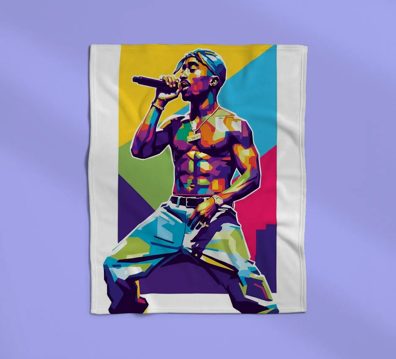 Tupac Shakur on stage coperta in pile da Hantamrata