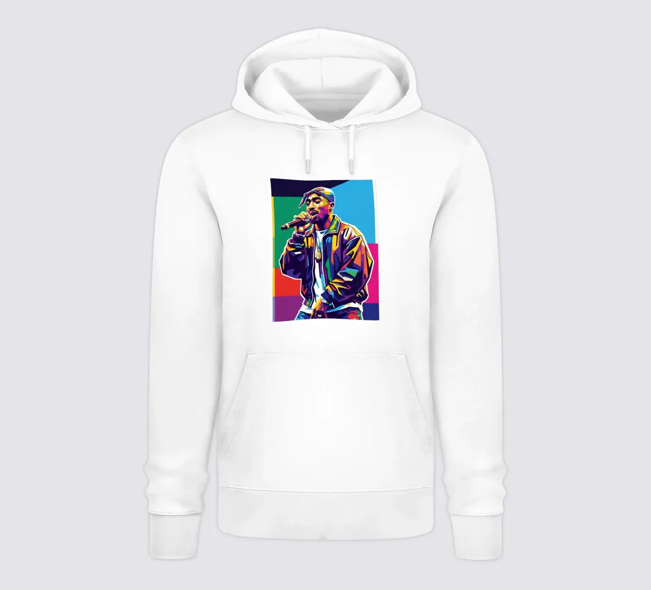 Tupac Shakur performance felpa con cappuccio da Hantamrata