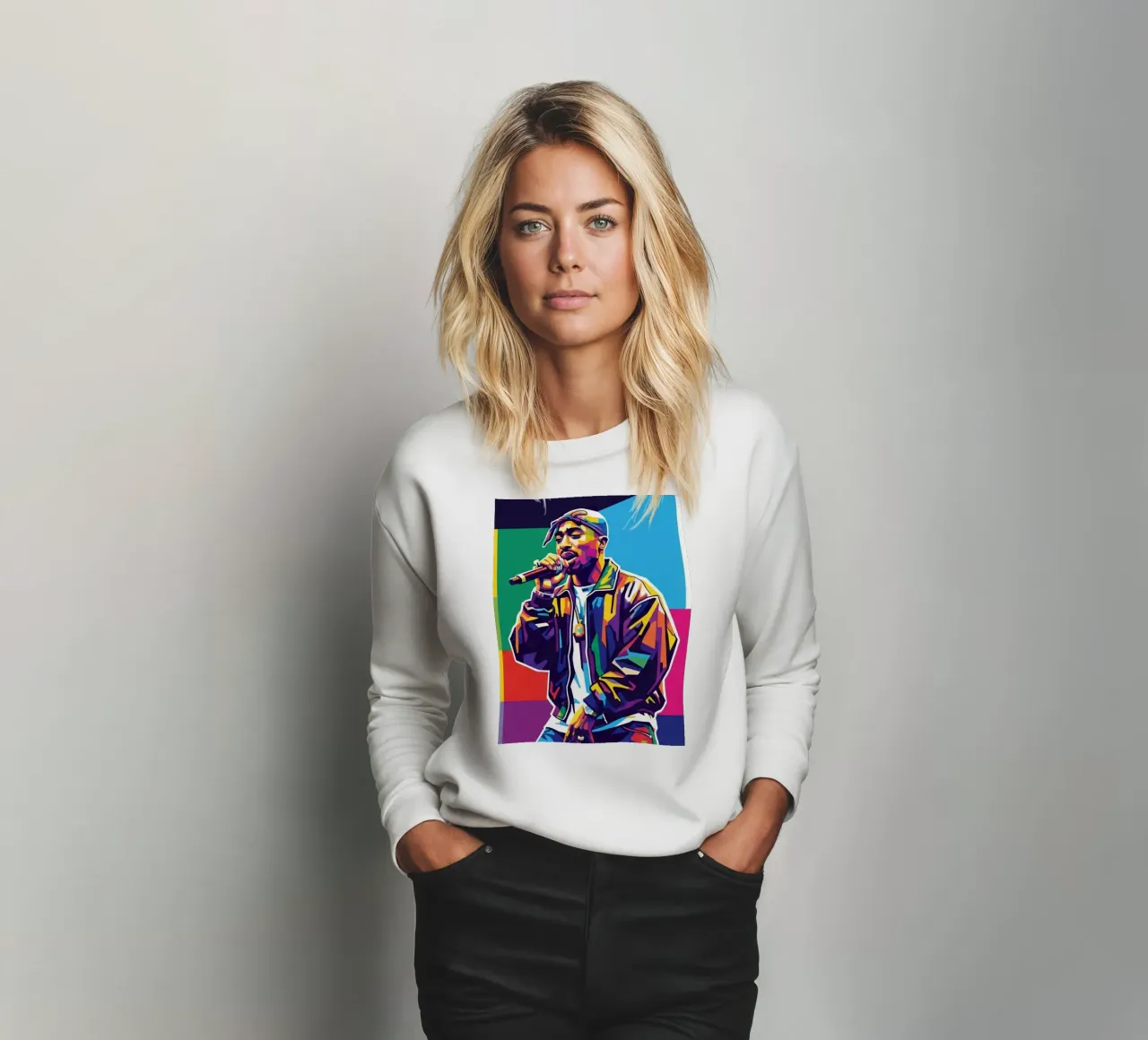 Tupac Shakur performance felpa da Hantamrata