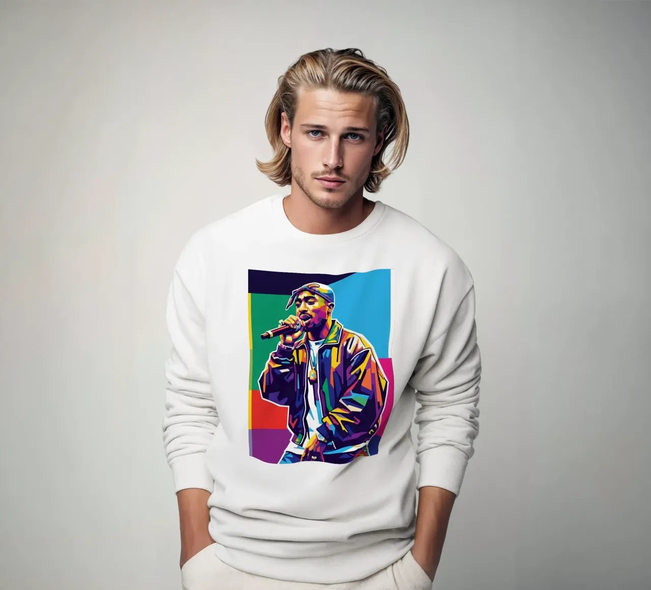 Tupac Shakur performance felpa da Hantamrata