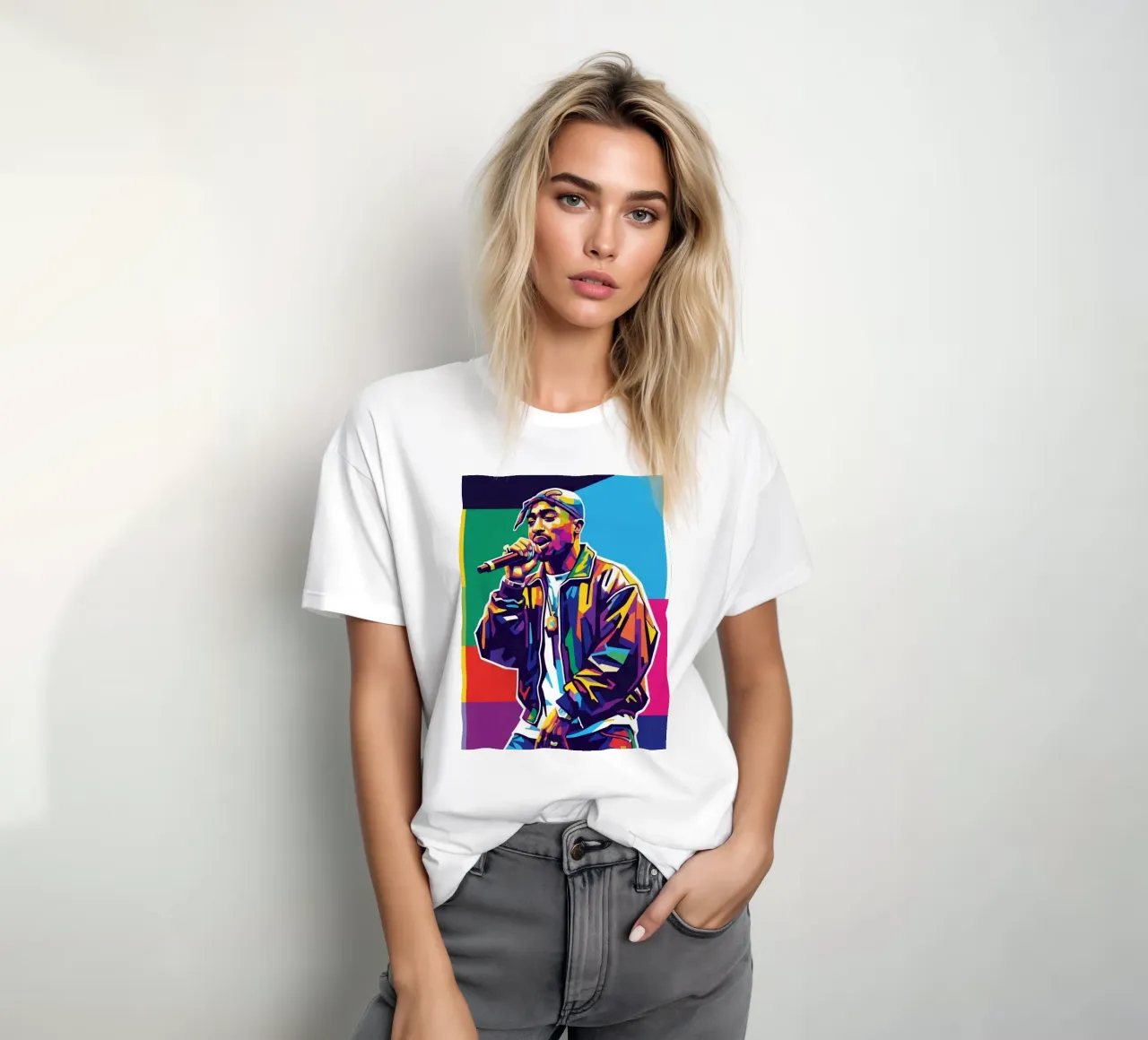 Tupac Shakur performance t-shirt da Hantamrata