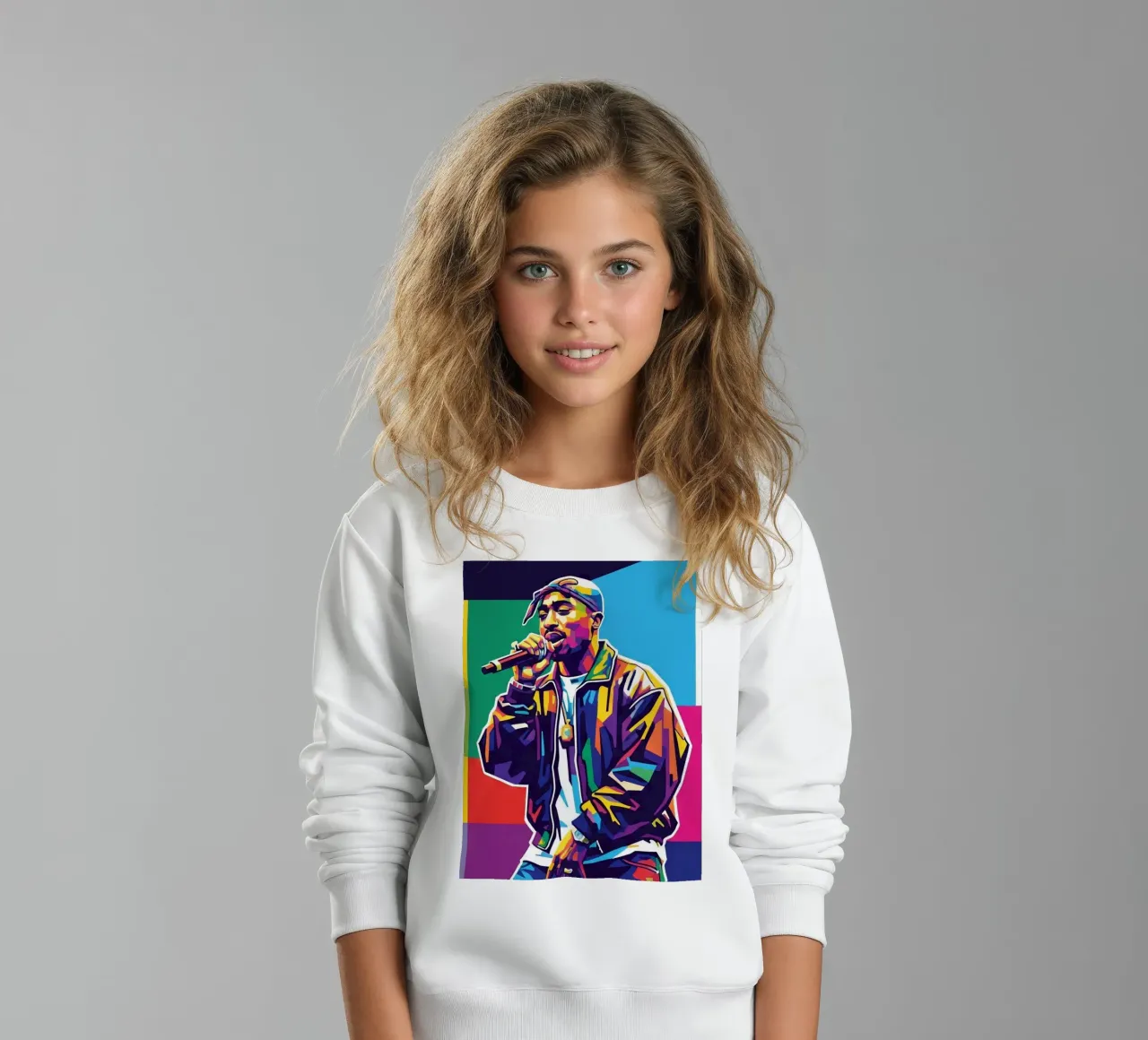 Tupac Shakur performance felpa bambino da Hantamrata