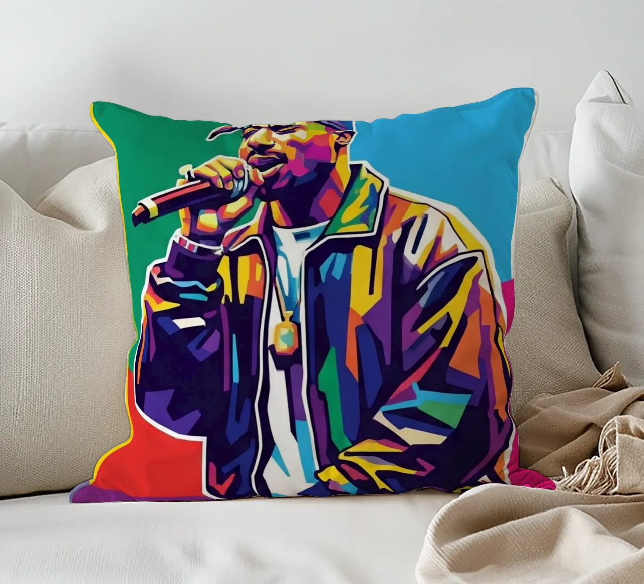 Tupac Shakur performance cuscino da Hantamrata