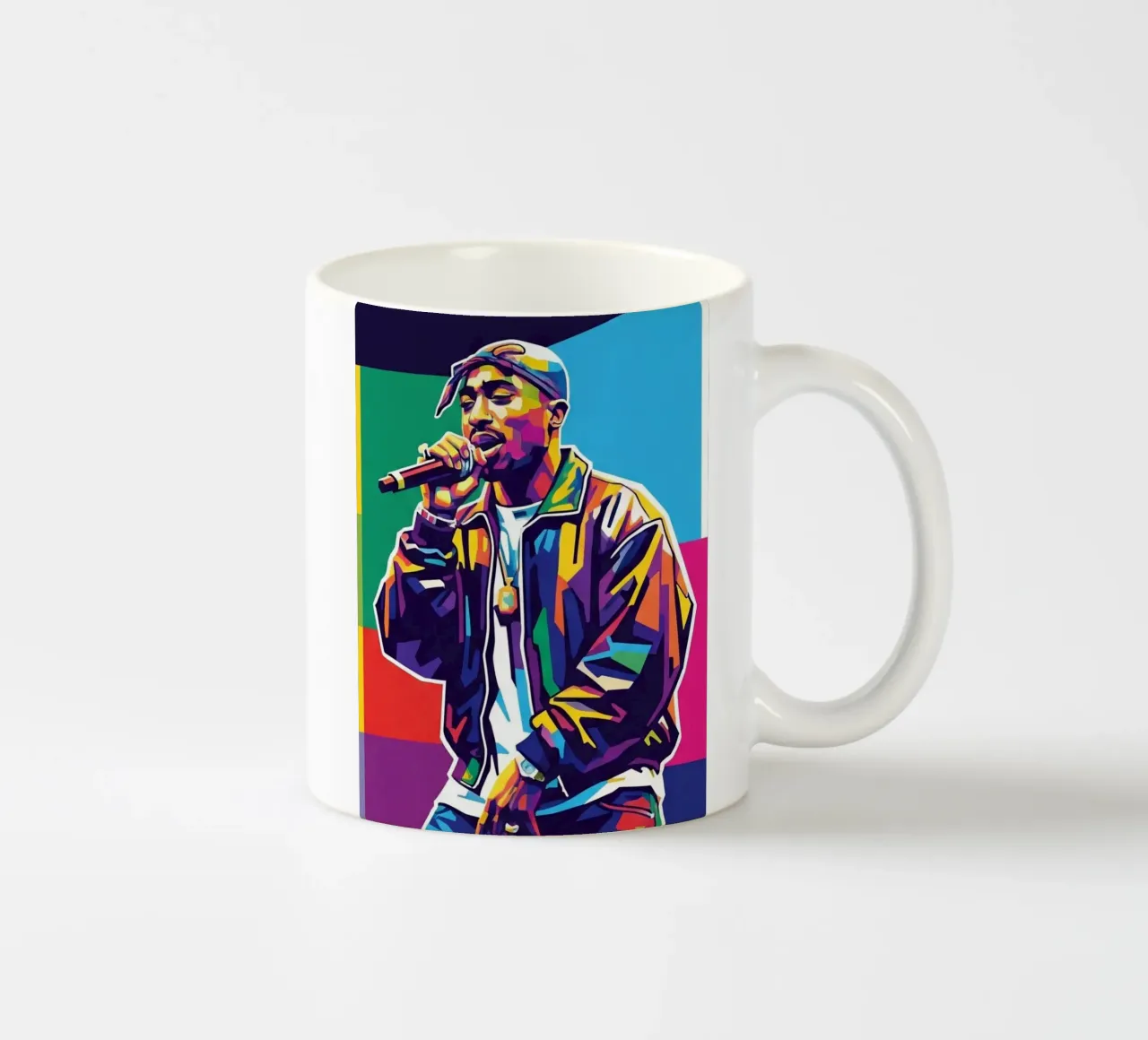 Tupac Shakur performance tazza in ceramica da Hantamrata