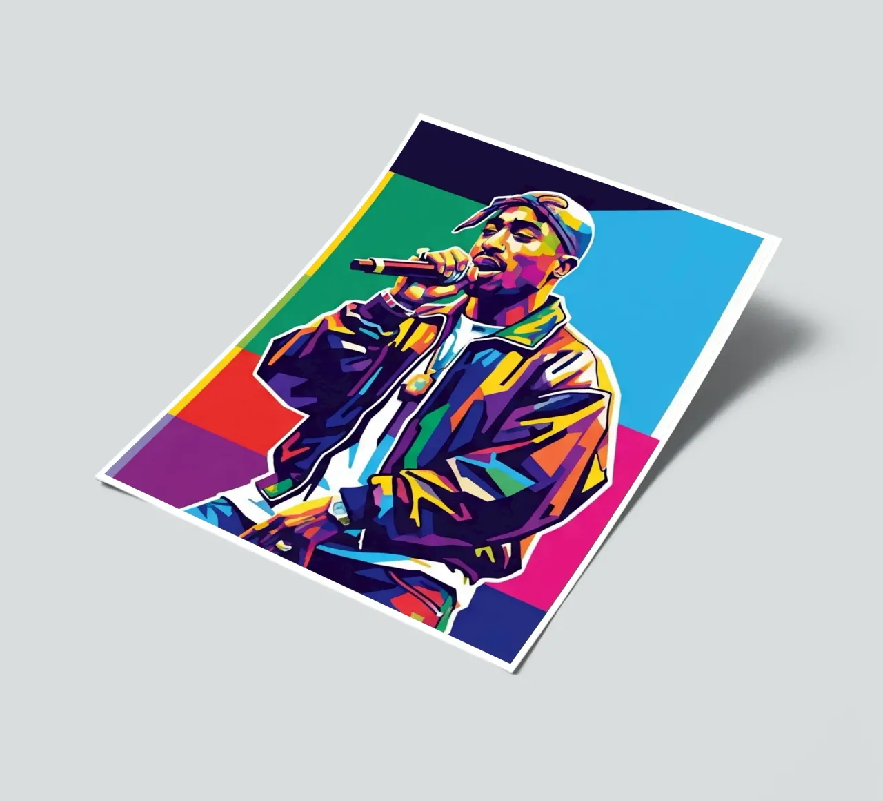 Tupac Shakur performance sticker sheet by Hantamrata