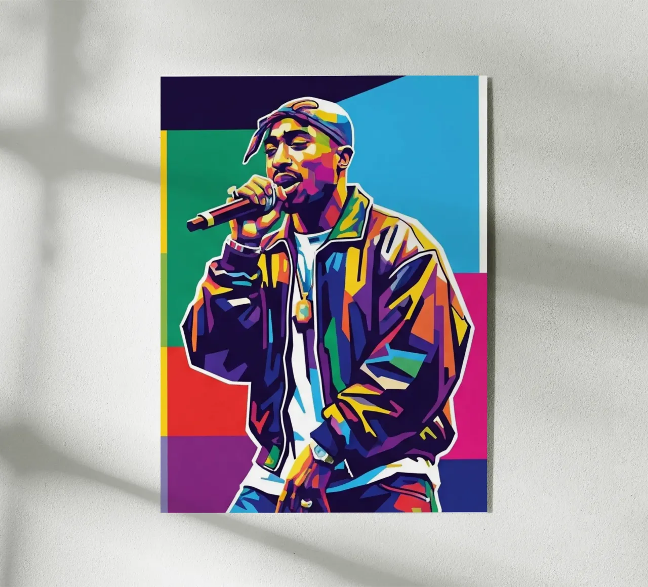 Tupac Shakur performance plexiglass da Hantamrata