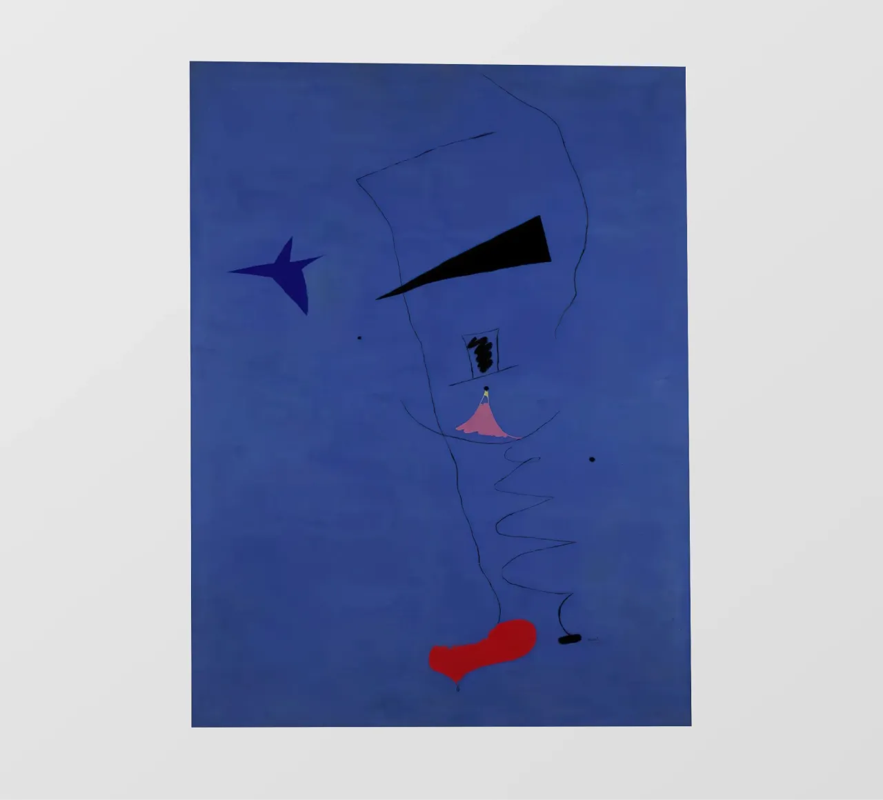 Joan (Joan) Miro. Pittura (Stella blu)-scala standard-2_0 telo in pvc da Dixon-Gallery