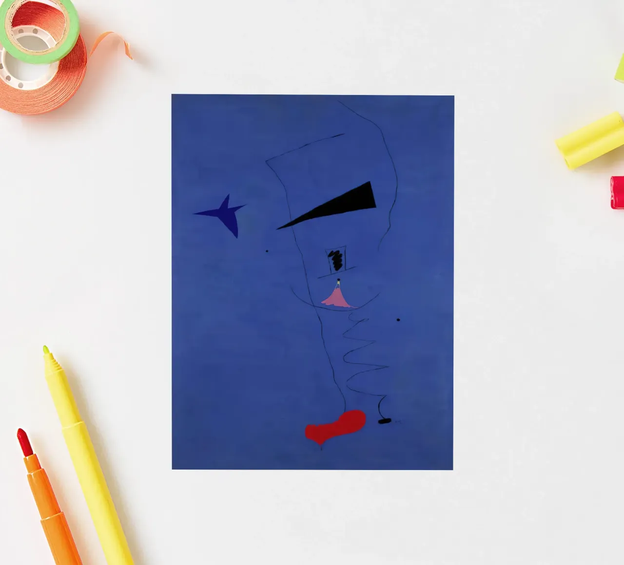 Joan (Joan) Miro. Pittura (Stella blu)-scala standard-2_0 adesivo da Dixon-Gallery