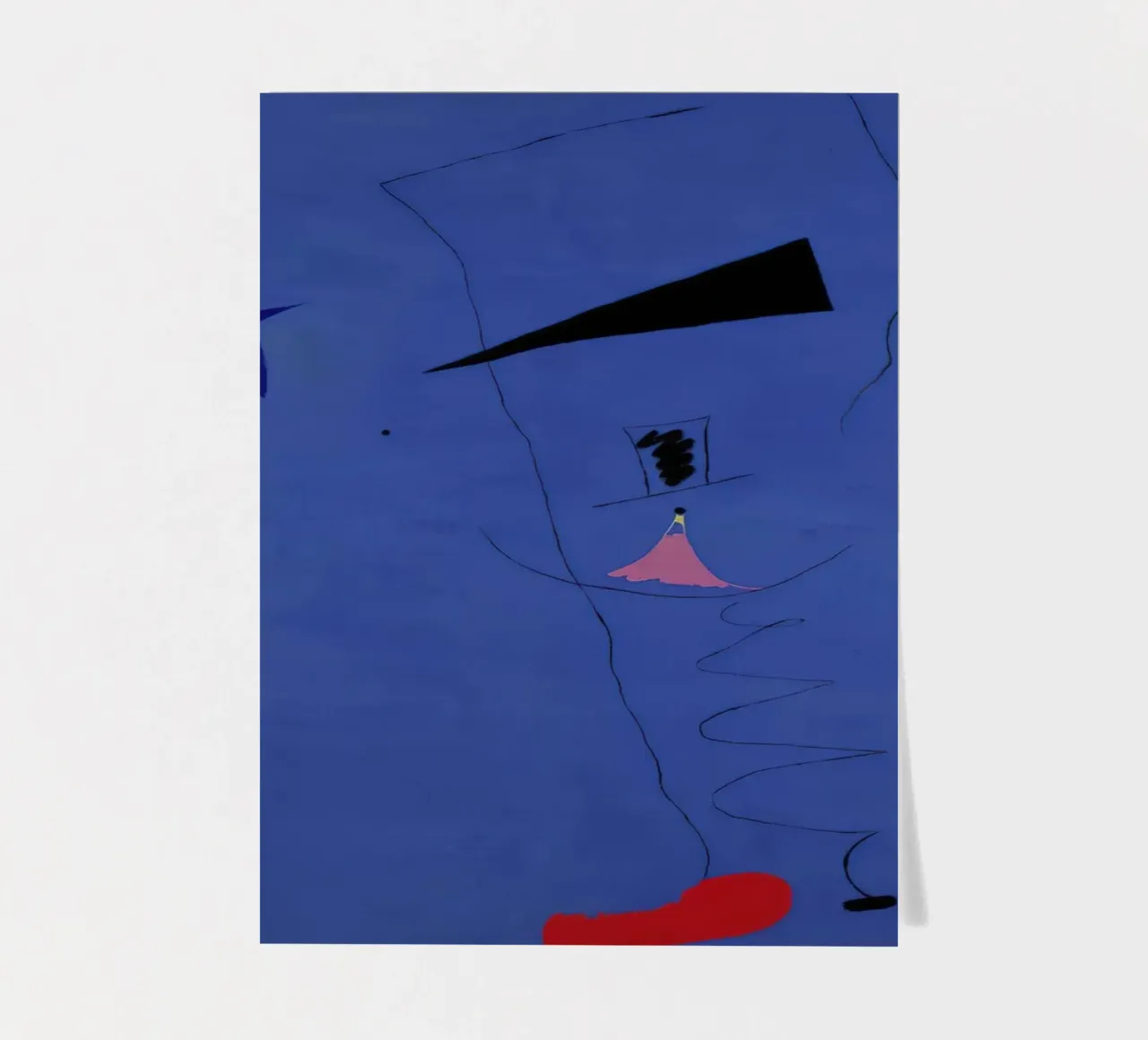 Joan (Joan) Miro. Gemälde (Blauer Stern)-standard-scale-2_0 Stickerbogen von Dixon-Gallery