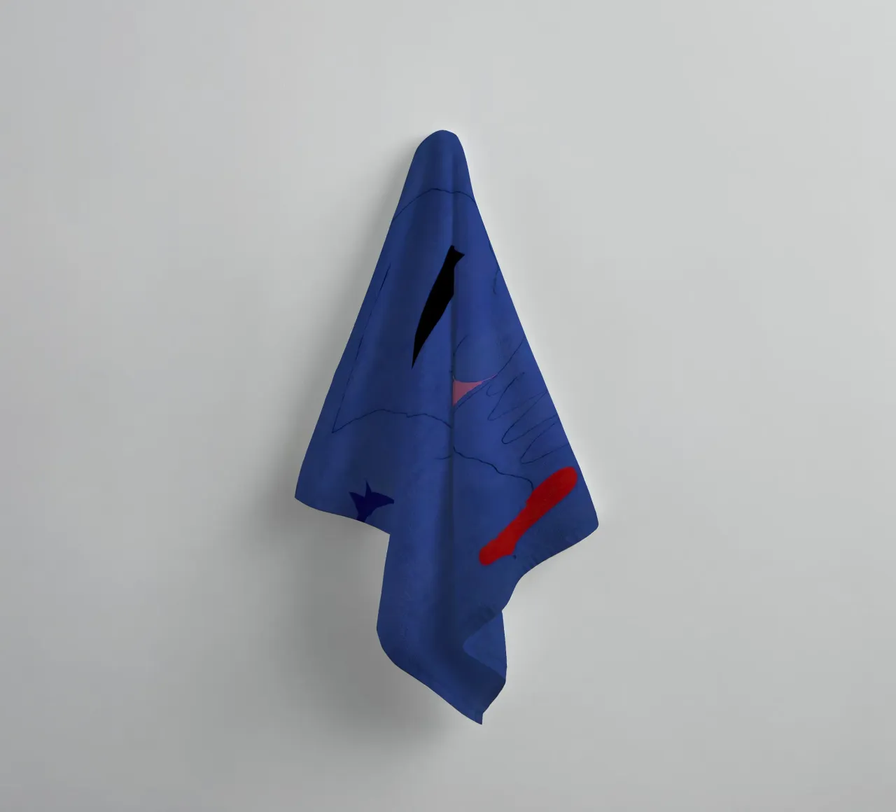 Joan (Joan) Miro. Pittura (Stella blu)-scala standard-2_0 asciugamano da bagno da Dixon-Gallery