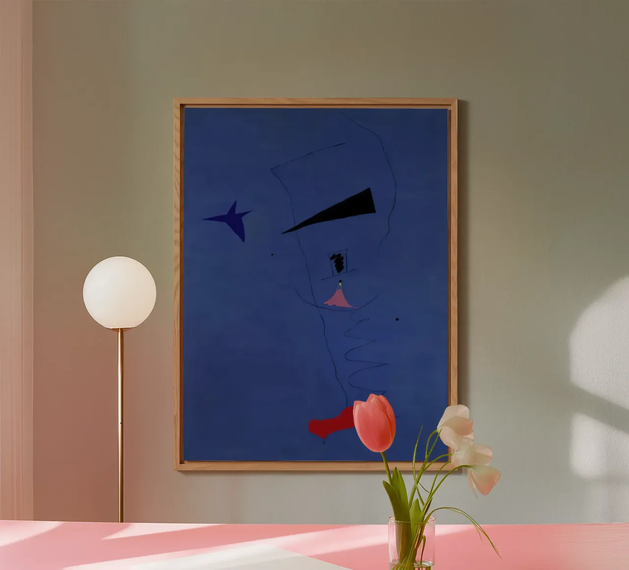 Joan (Joan) Miro. Pittura (Stella blu)-scala standard-2_0 alluminio dibond da Dixon-Gallery