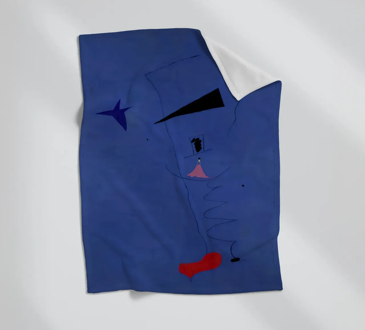 Joan (Joan) Miro. Pittura (Stella blu)-scala standard-2_0 coperta in pile da Dixon-Gallery