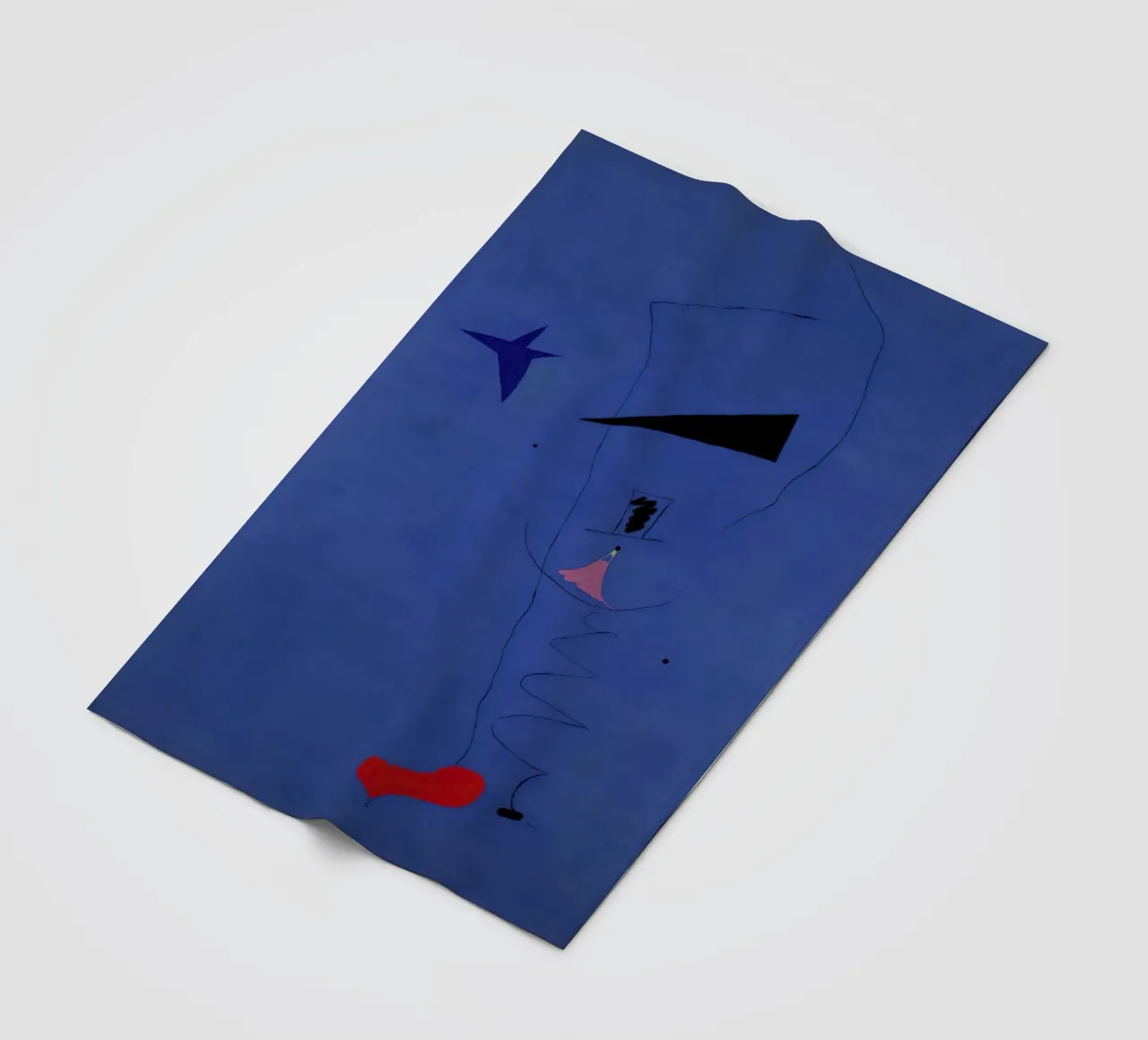 Joan (Joan) Miro. Pittura (Stella blu)-scala standard-2_0 coperta in pile da Dixon-Gallery