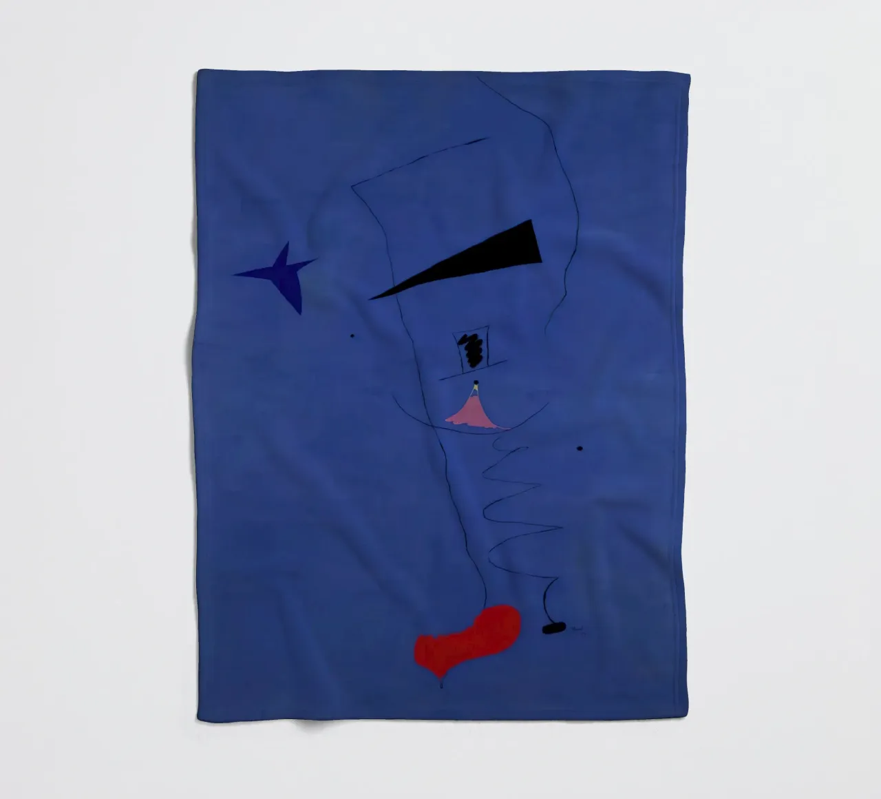 Joan (Joan) Miro. Pittura (Stella blu)-scala standard-2_0 coperta in pile da Dixon-Gallery