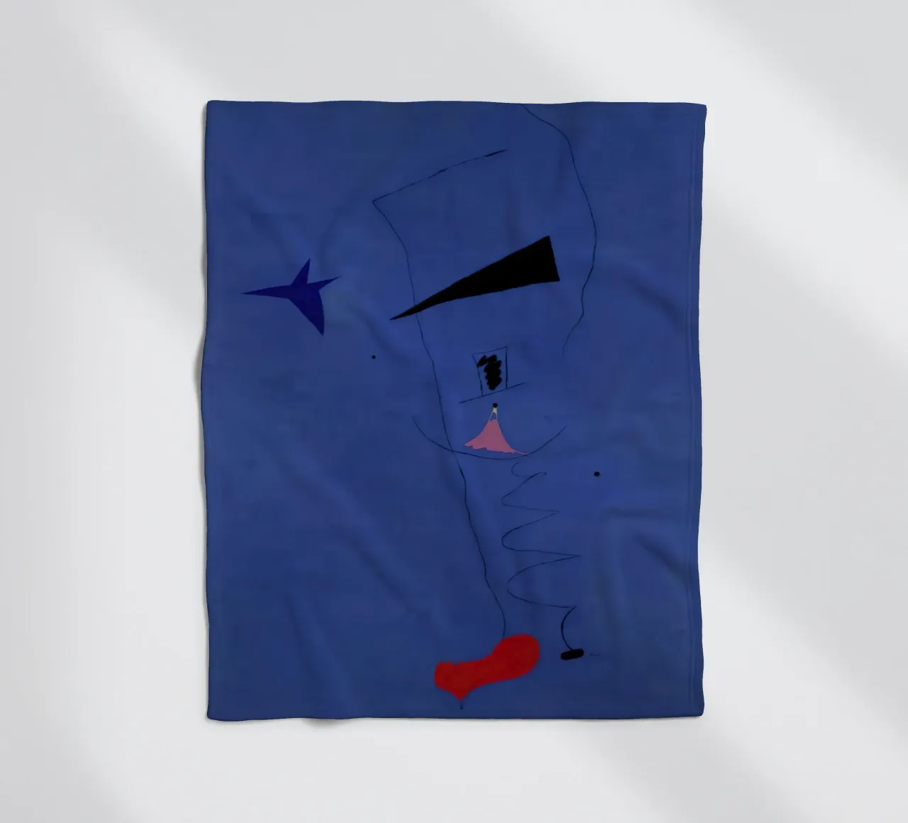 Joan (Joan) Miro. Pittura (Stella blu)-scala standard-2_0 coperta in pile da Dixon-Gallery