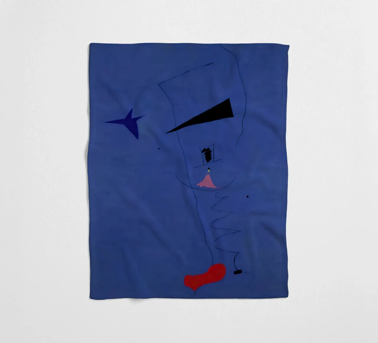 Joan (Joan) Miro. Pittura (Stella blu)-scala standard-2_0 coperta in pile da Dixon-Gallery