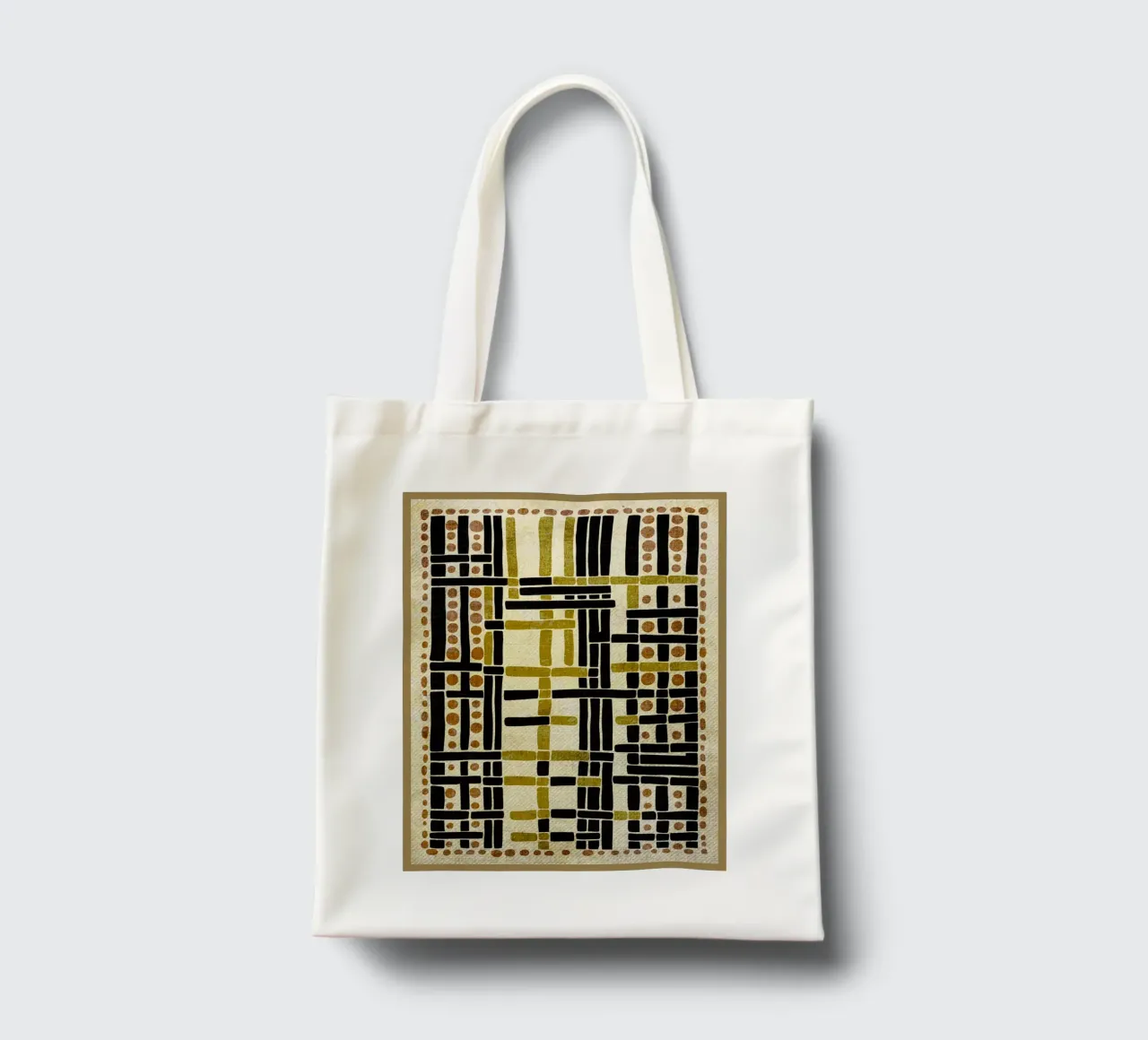 Design astratto rustico borsa in juta da Andrew S Morrison