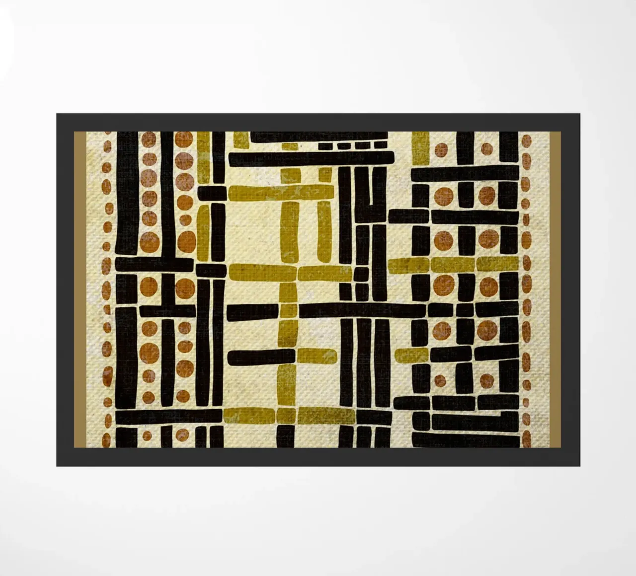 Rustiek abstract ontwerp deurmat van Andrew S Morrison