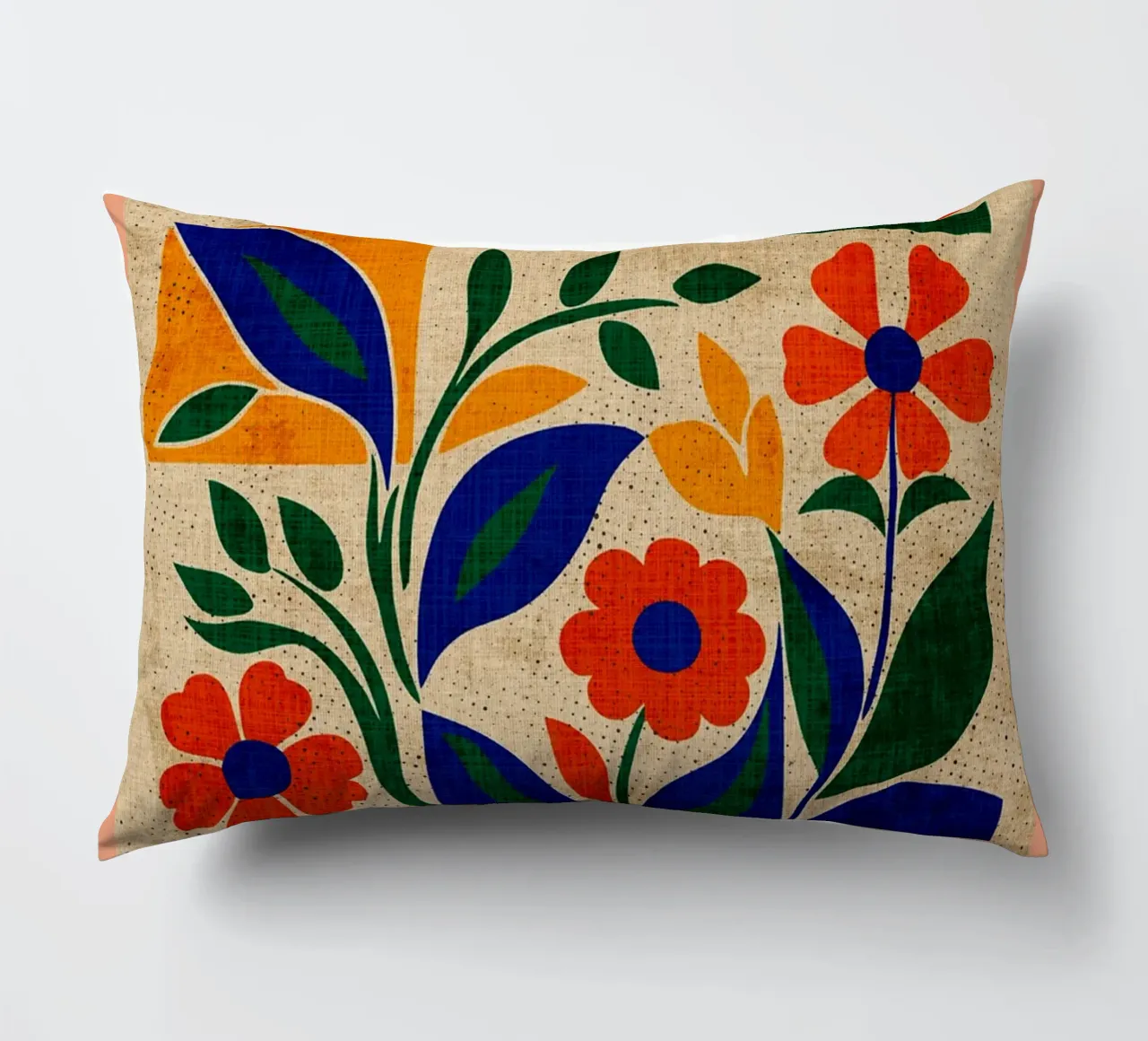 Fiori retrò anni '60 cuscino da Andrew S Morrison