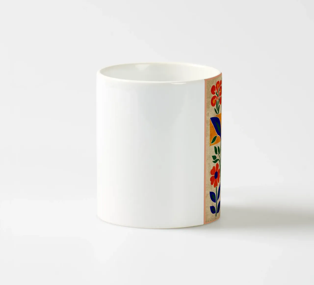 Fiori retrò anni '60 tazza in ceramica da Andrew S Morrison