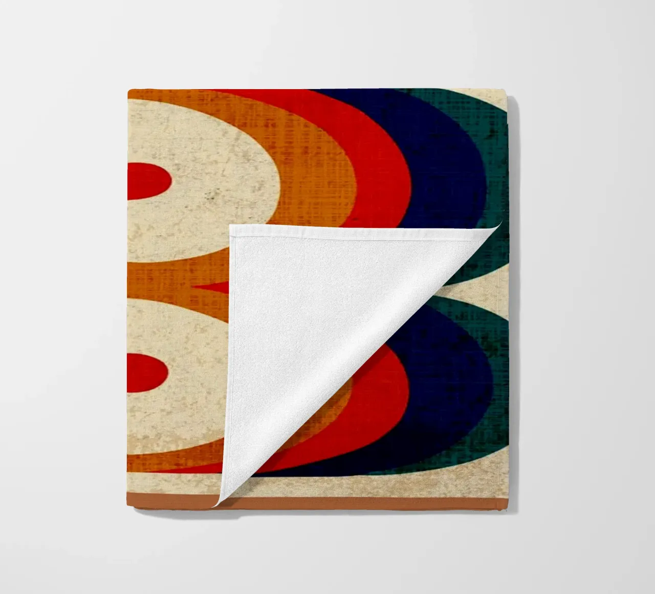 Retro Circle Pattern beach towel by Andrew S Morrison