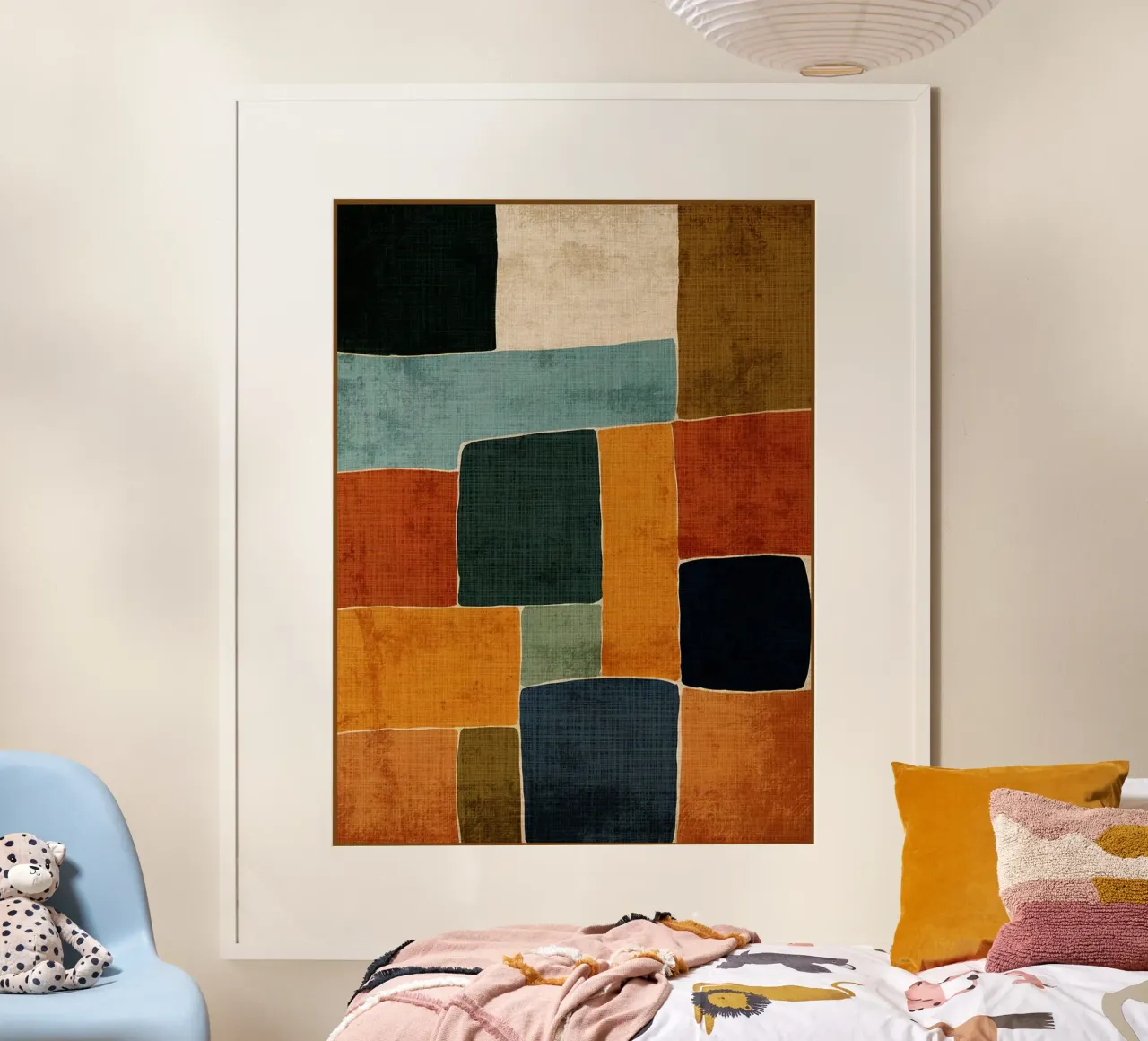 Retro Abstract Composition hahnemühle by Andrew S Morrison