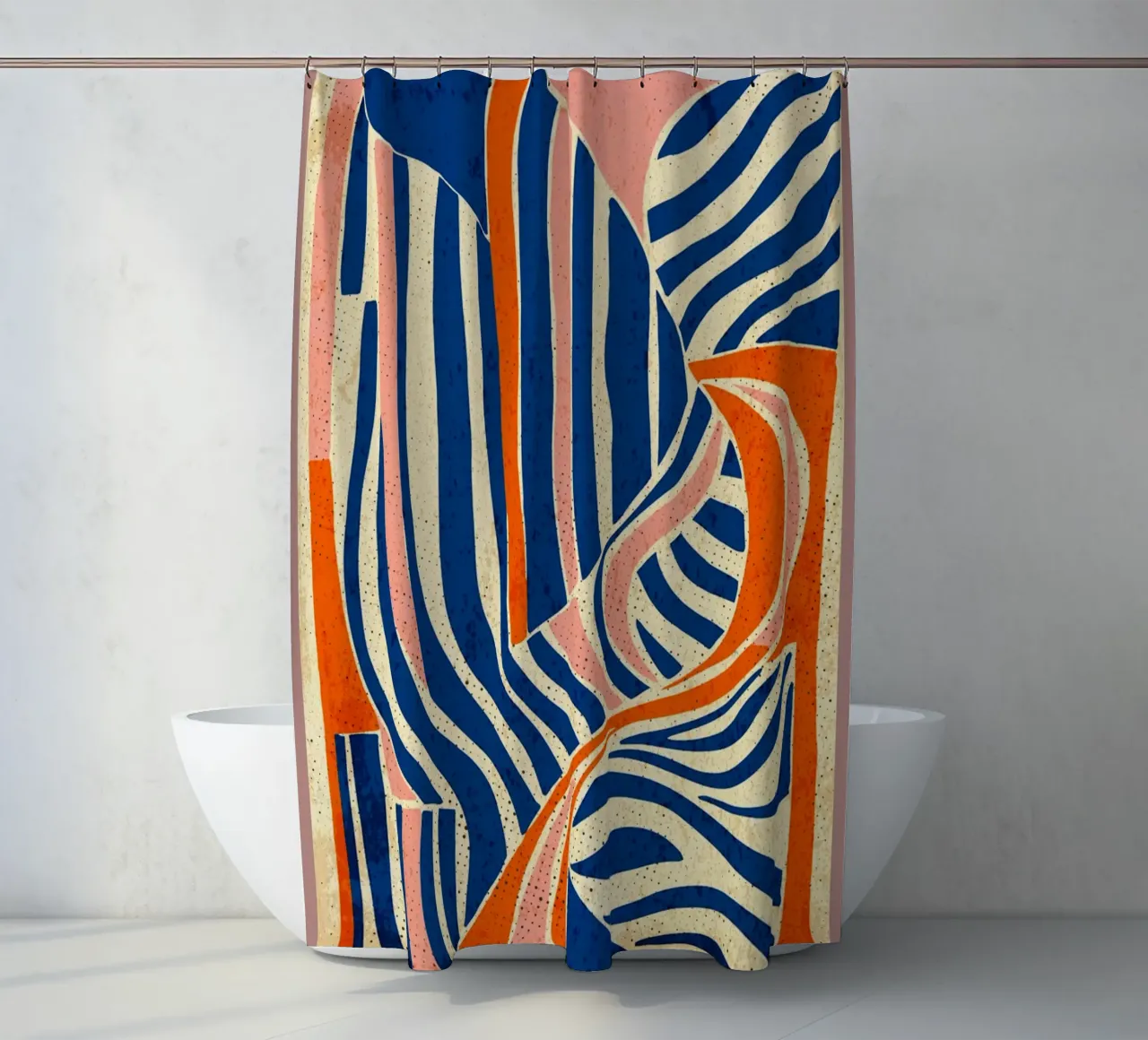 Design moderno a righe tenda da doccia da Terry Jason Kratz