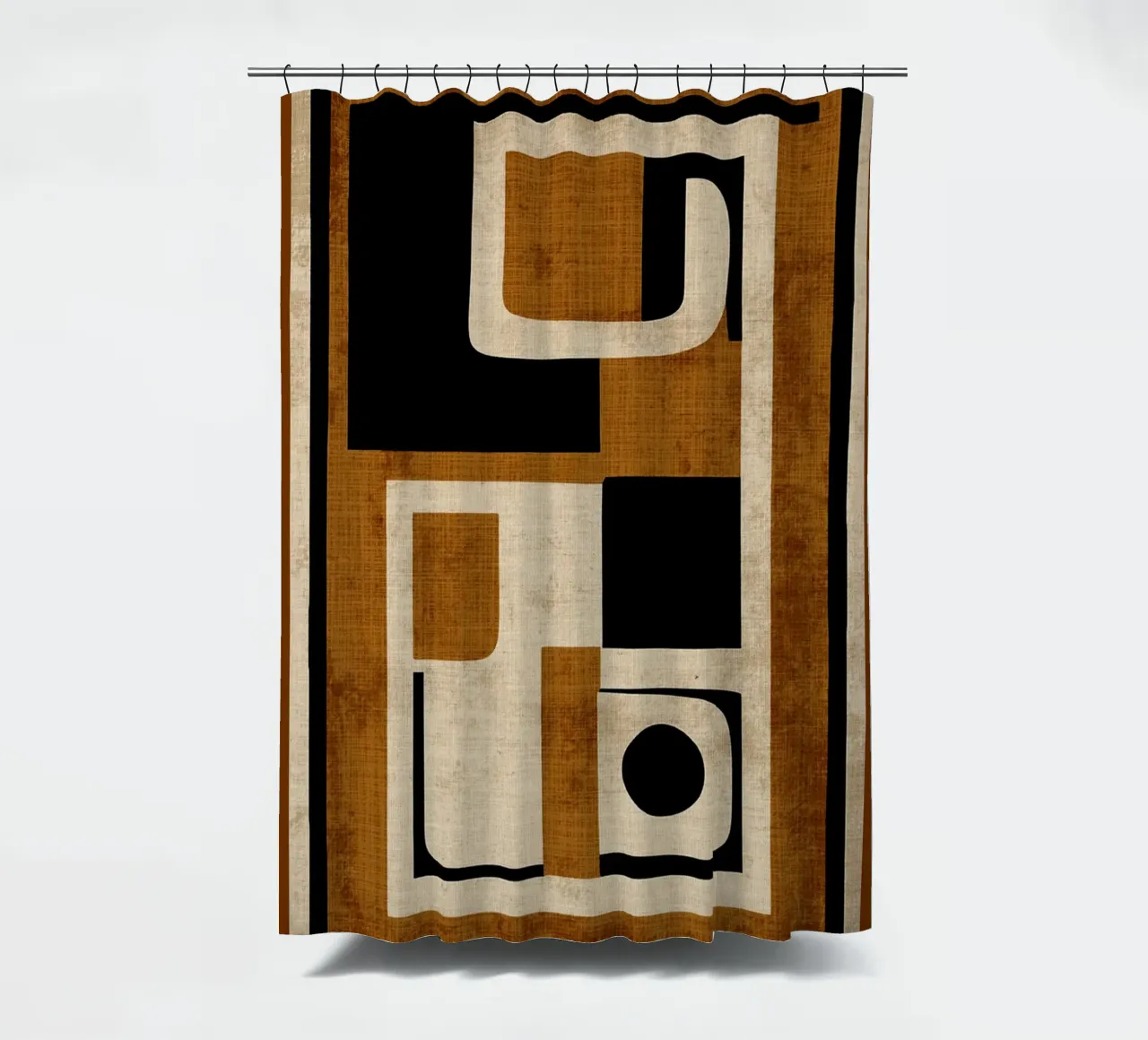 Design geometrico moderno tenda da doccia da Terry Jason Kratz