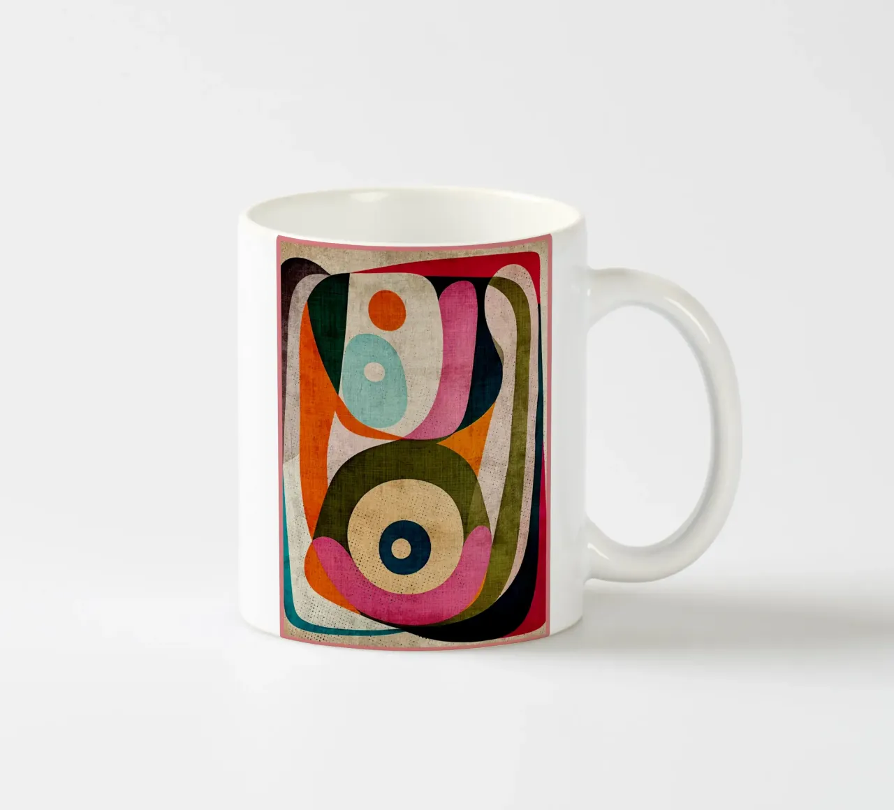 Modern abstract kunstwerk keramische mok van Terry Jason Kratz