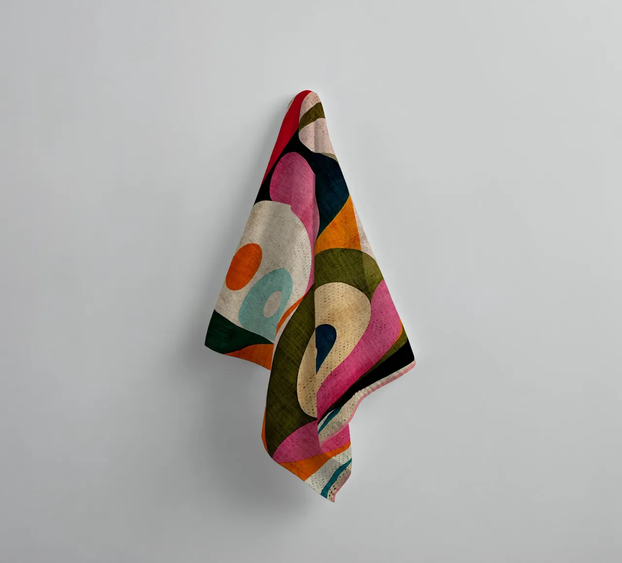 Modern abstract kunstwerk badhanddoek van Terry Jason Kratz