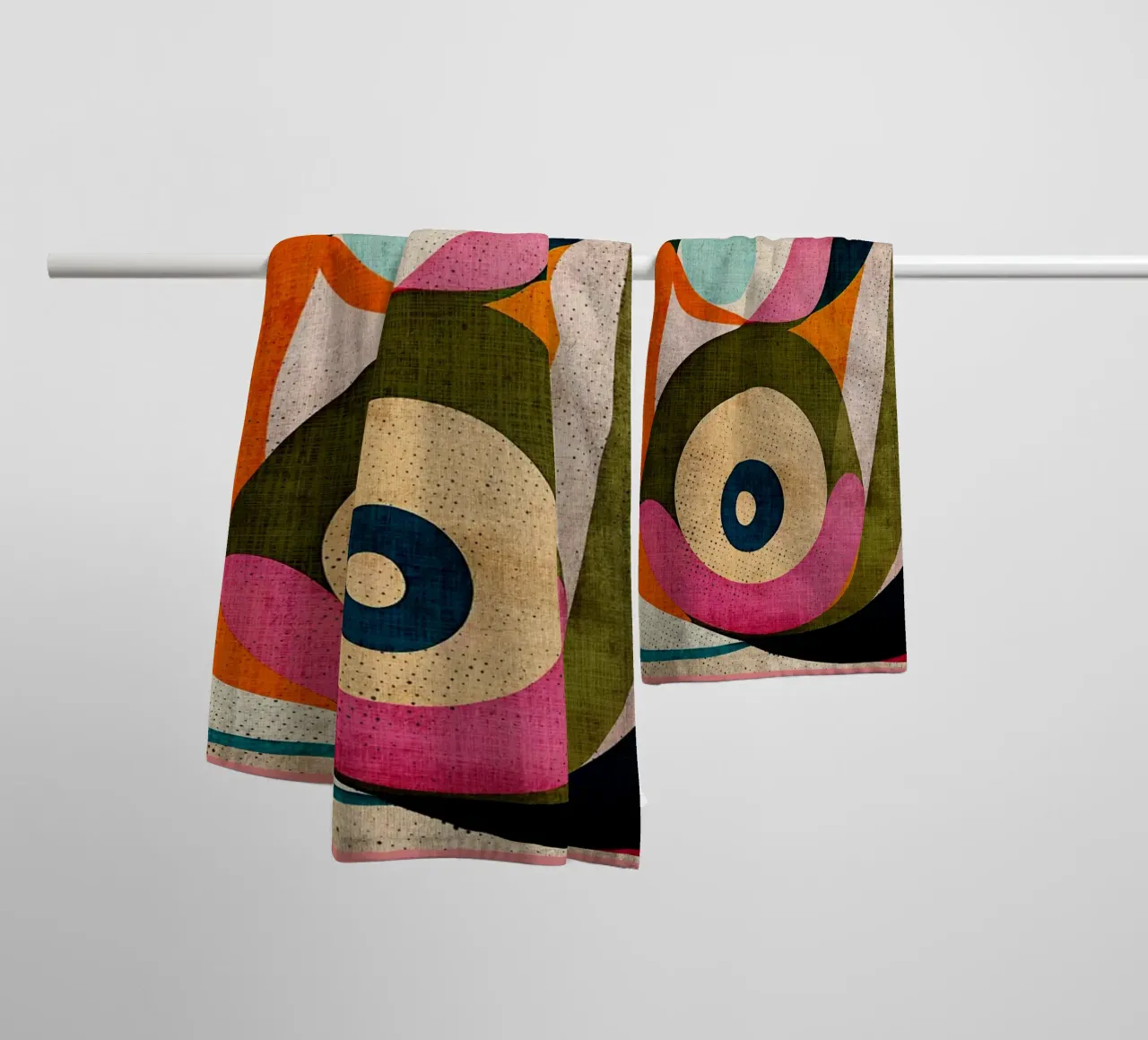 Modern abstract kunstwerk badhanddoek van Terry Jason Kratz