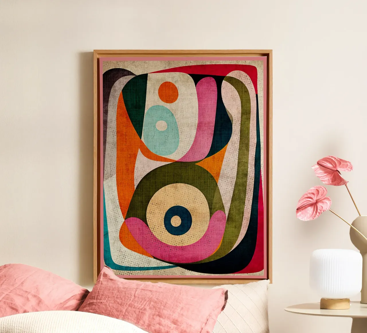 Modern abstract kunstwerk canvas van Terry Jason Kratz