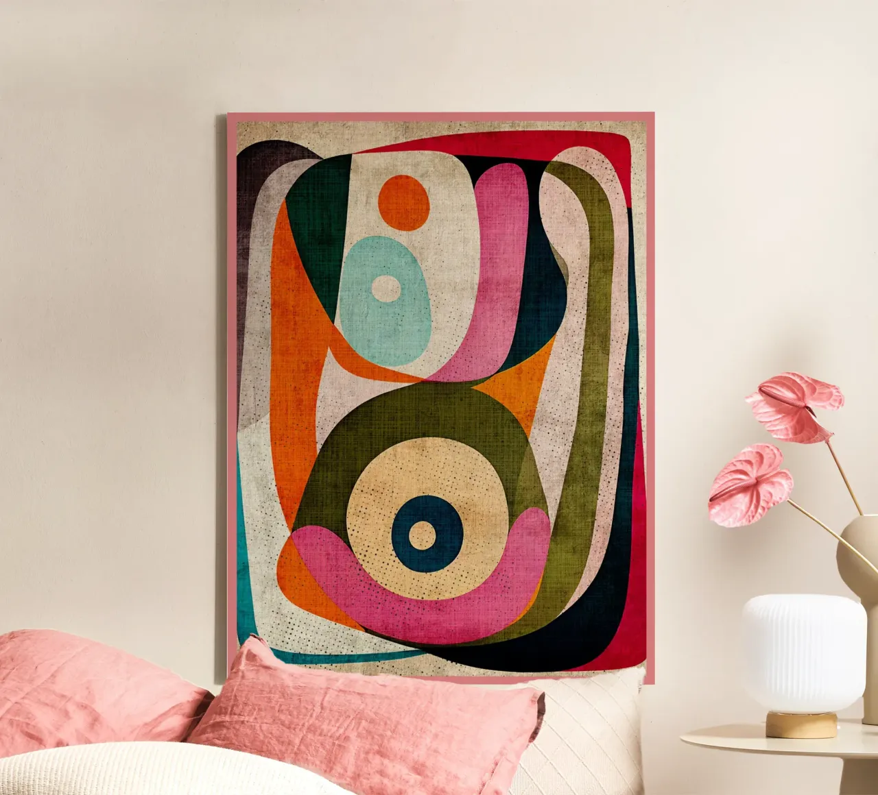 Modern abstract kunstwerk canvas van Terry Jason Kratz