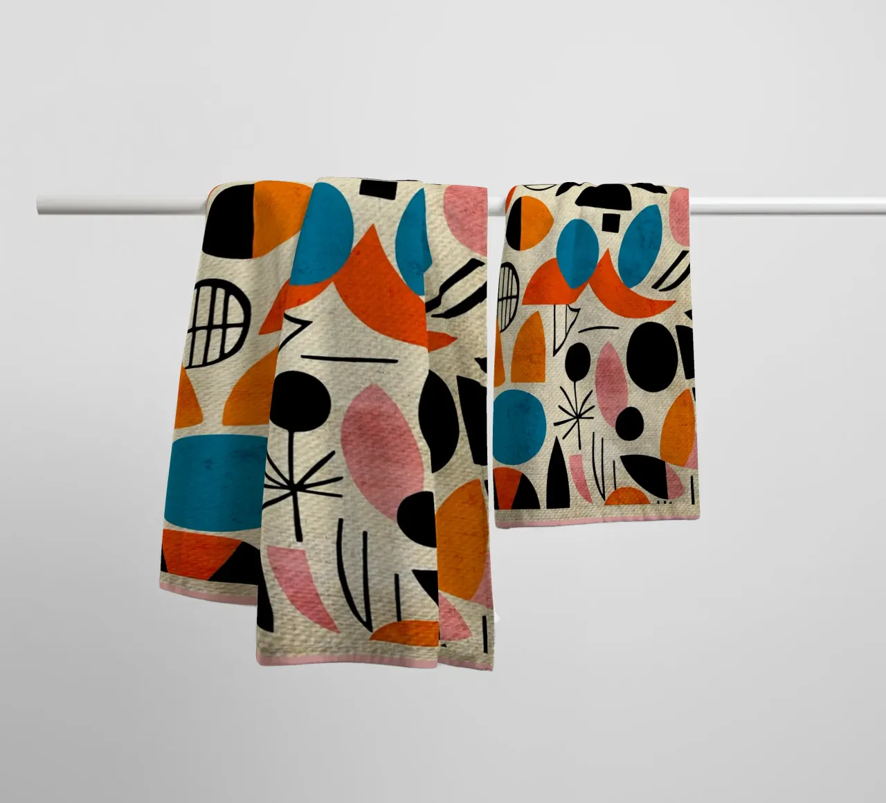 Design di metà secolo asciugamano da bagno da Terry Jason Kratz