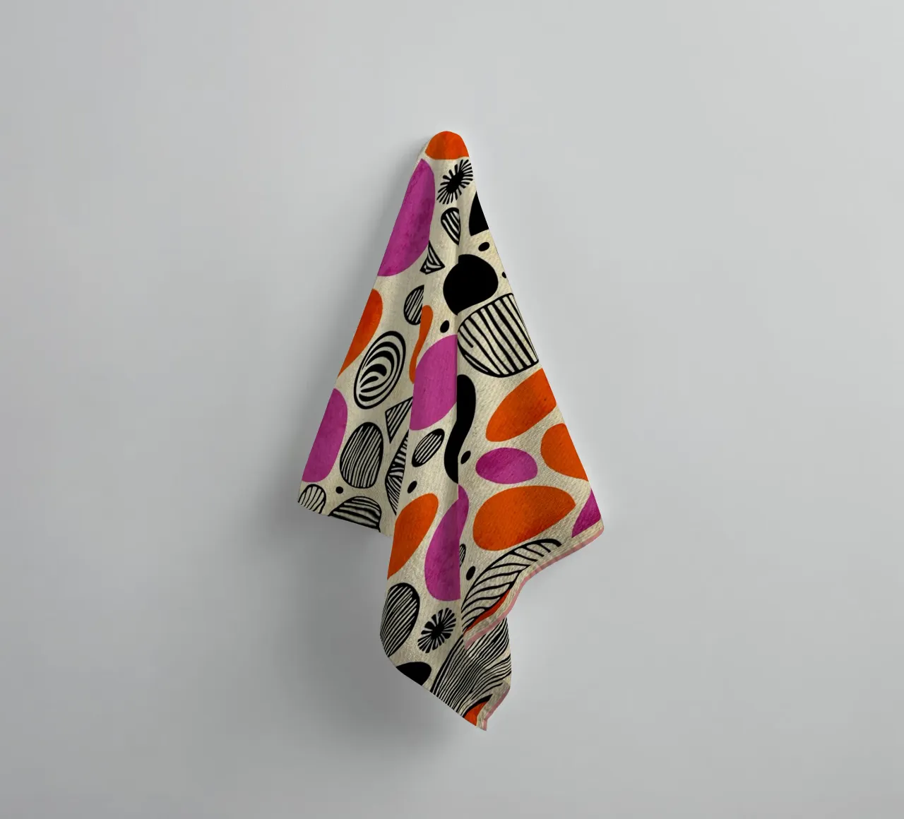 Magenta Orange Design asciugamano da bagno da Terry Jason Kratz