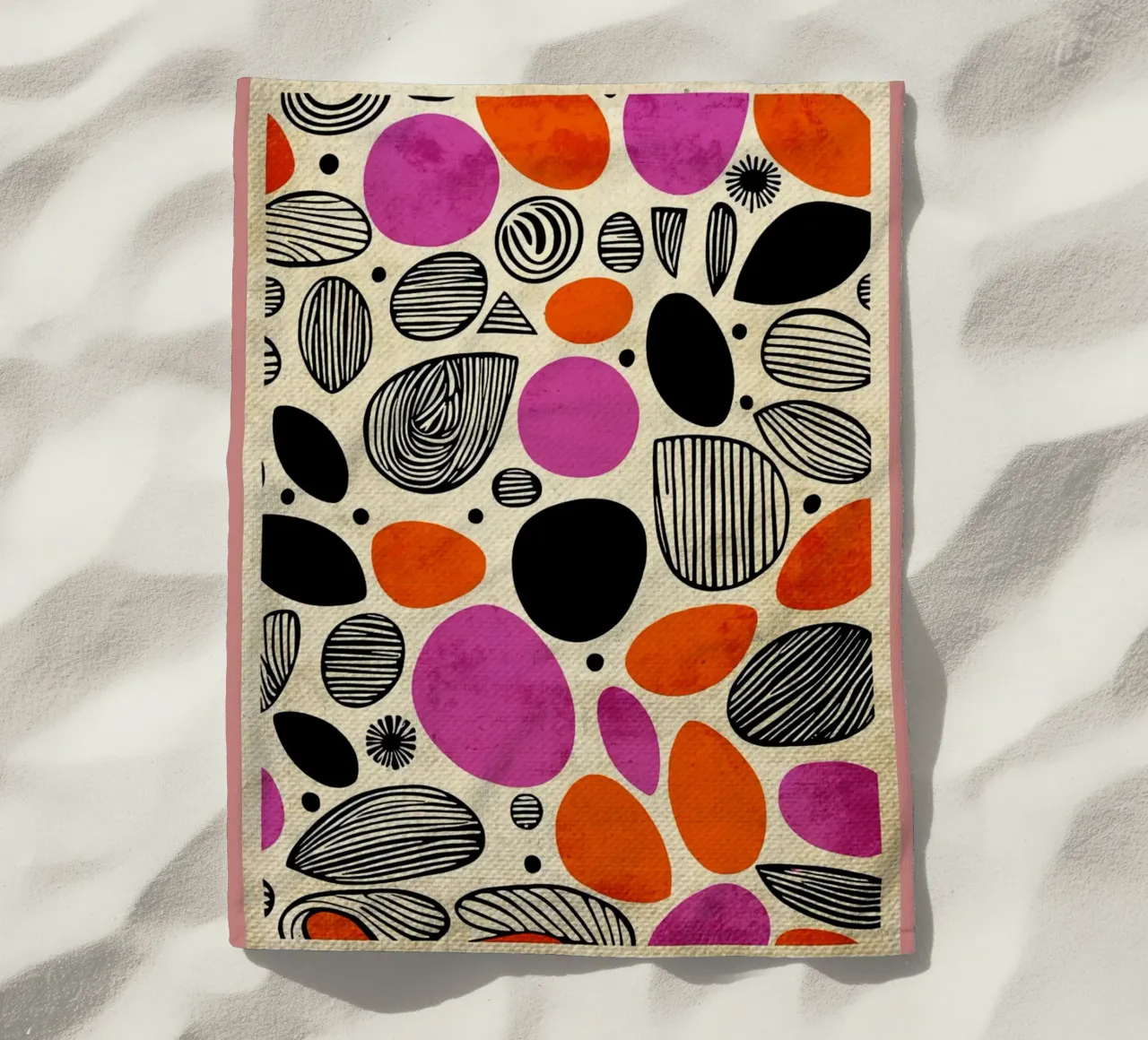 Magenta Orange Design telo mare da Terry Jason Kratz