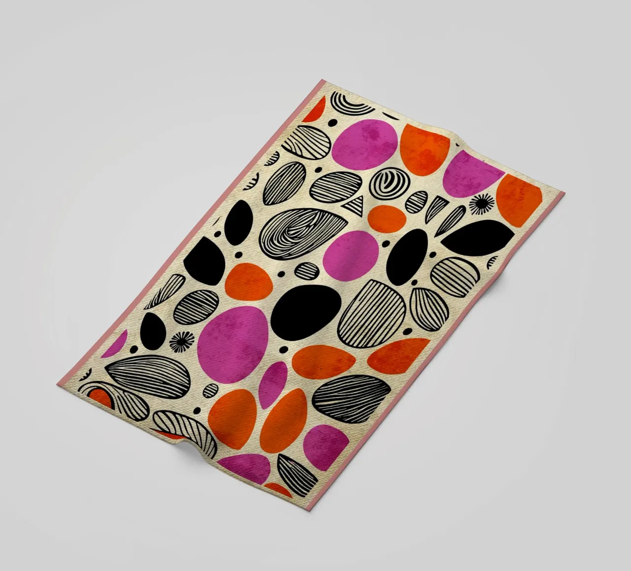 Magenta Orange Design telo mare da Terry Jason Kratz