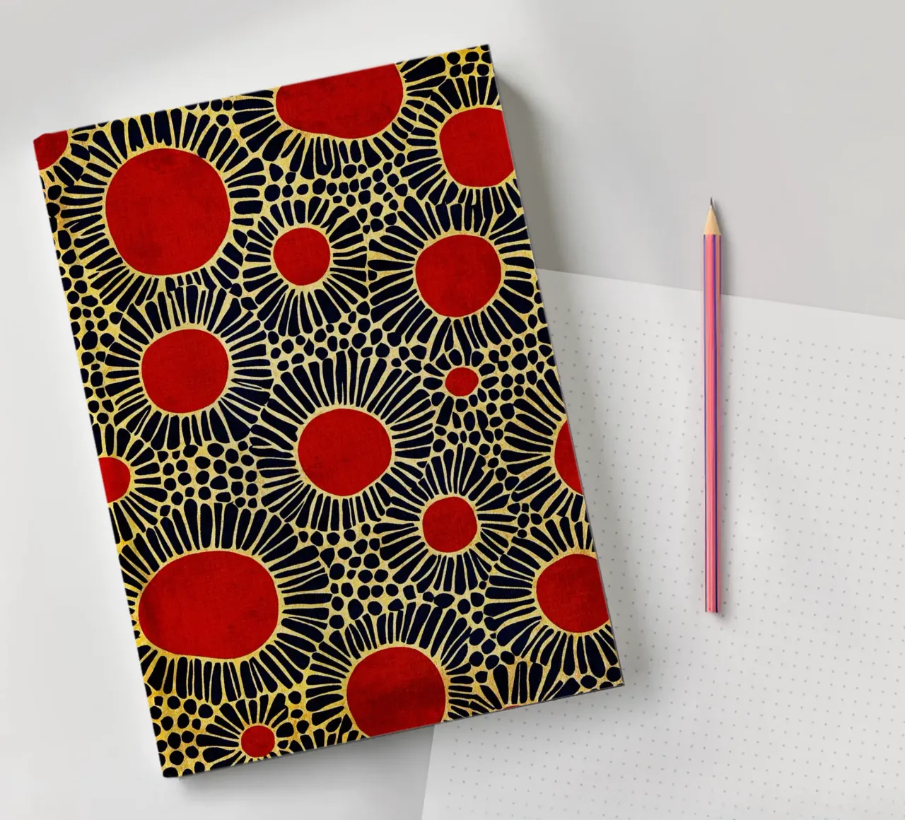 Etno Abstract Blue Design notebook by DanielDesign