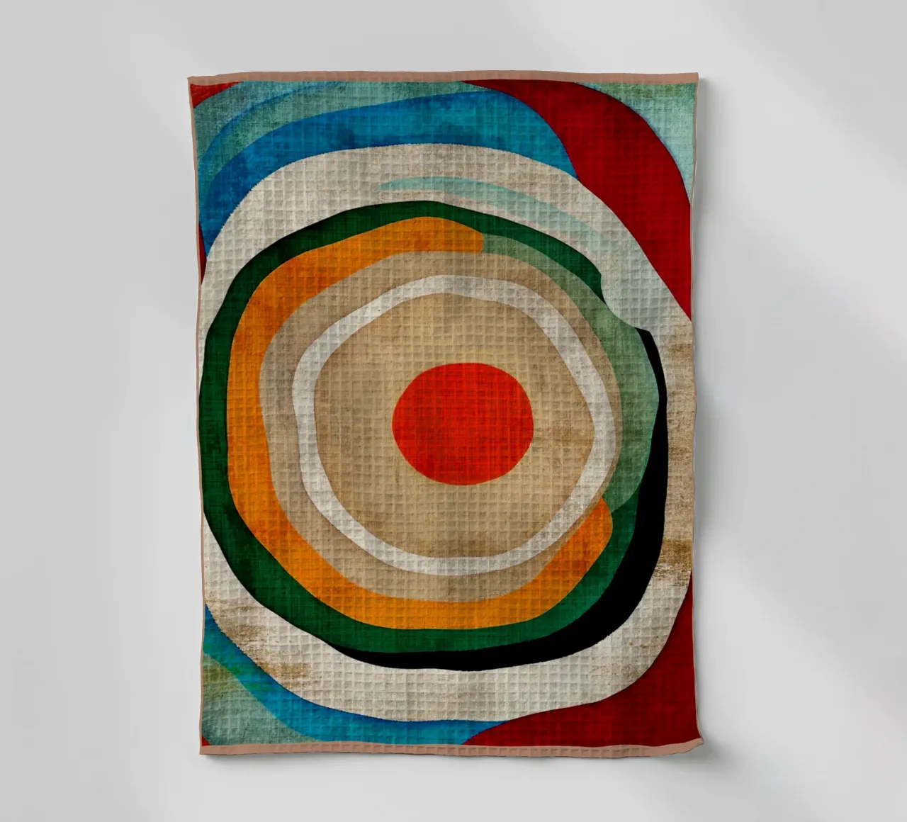 Conceptuele abstracte kunst theedoek van DanielDesign