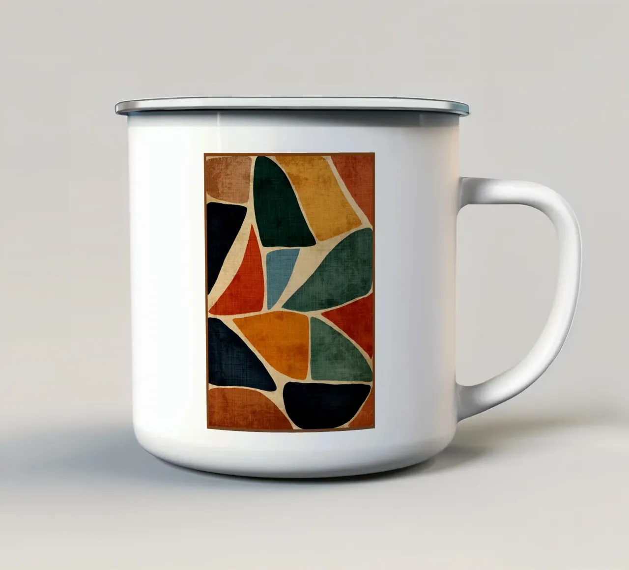 Pietre rustiche colorate tazza in smalto da DanielDesign