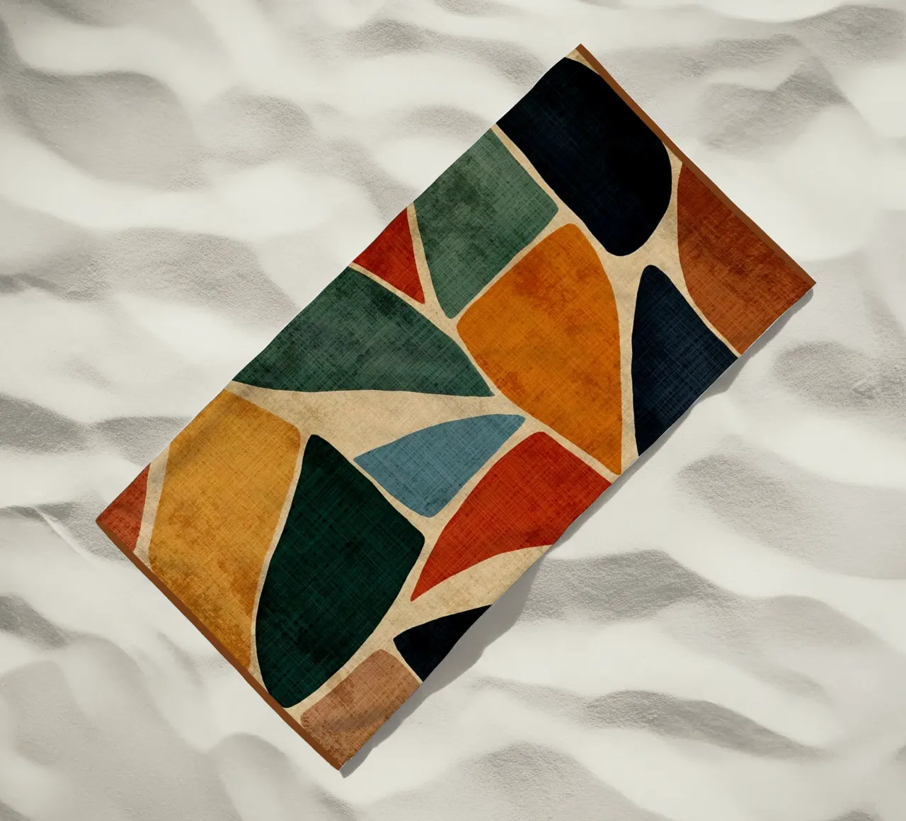 Pietre rustiche colorate telo mare da DanielDesign