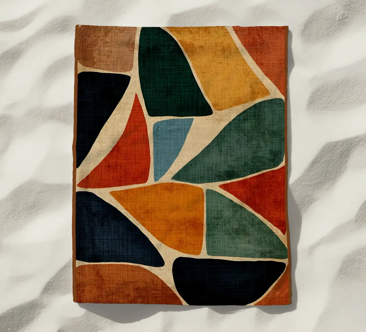 Pietre rustiche colorate telo mare da DanielDesign